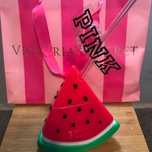 Victoria secret watermelon cup with straw